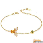 Bracelet "Abeille d'Or" en Citrine