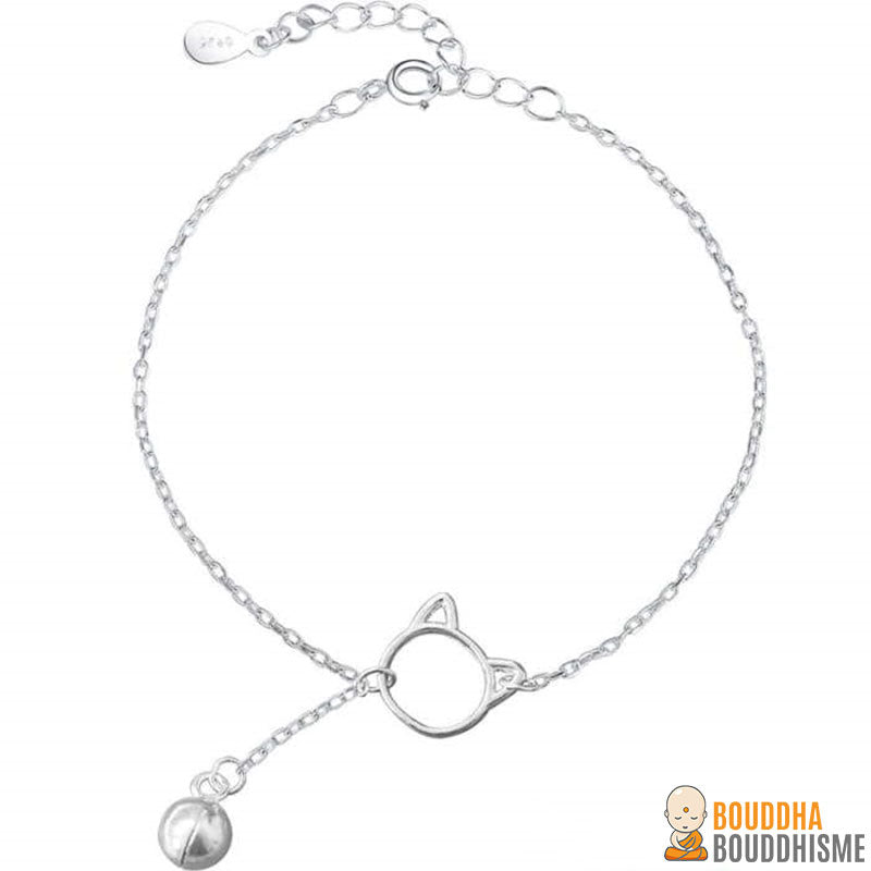 Bracelet "Un Bonheur de Chat" en Argent 925