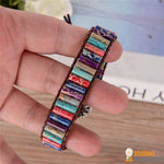 Bracelet Wrap "Joie des Couleurs" en Jaspe