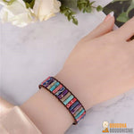 Bracelet Wrap "Joie des Couleurs" en Jaspe