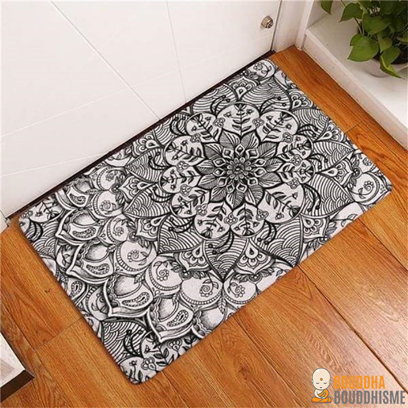 Tapis Antidérapant Mandala Artistique - 11 couleurs disponibles