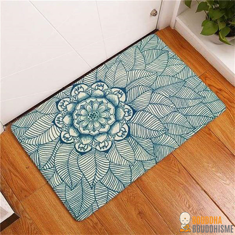 Tapis Antidérapant Mandala Artistique - 11 couleurs disponibles