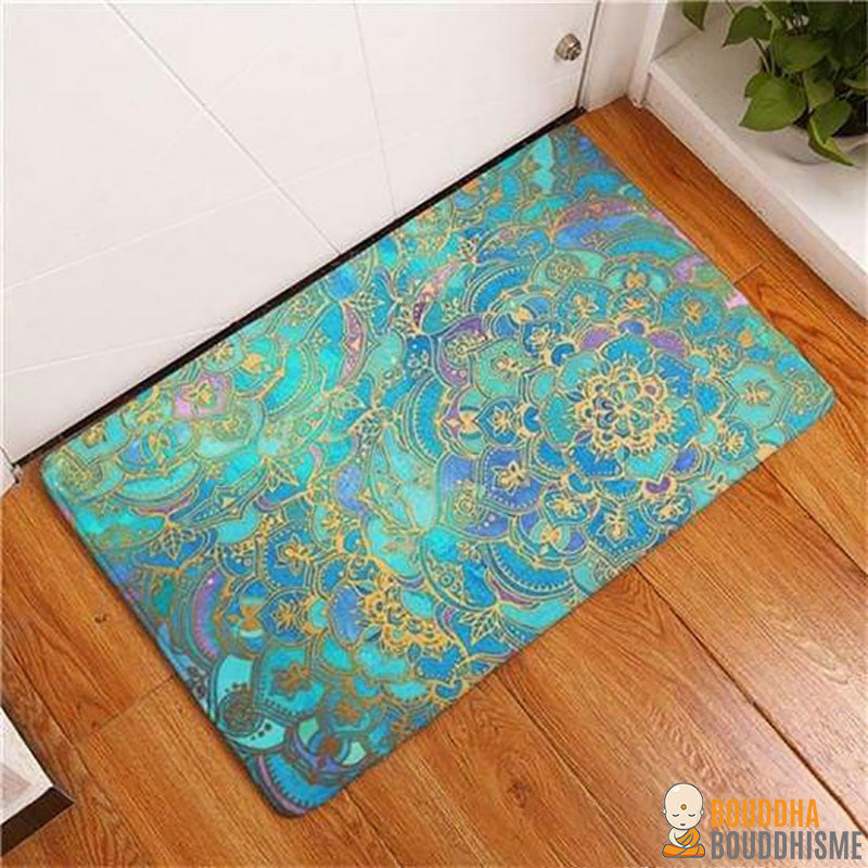 Tapis Antidérapant Mandala Artistique - 11 couleurs disponibles