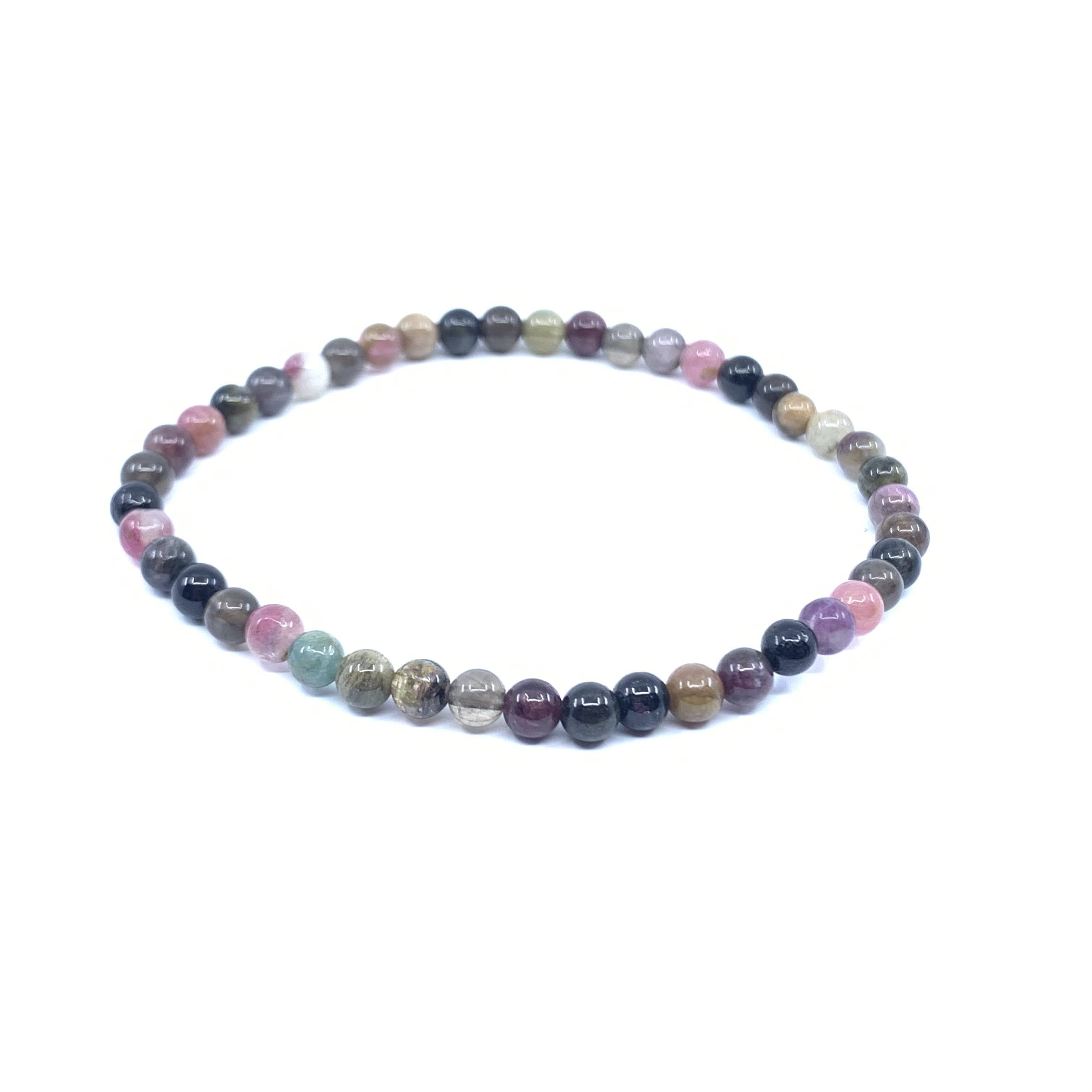 Mini Bracelet "Energie" en Tourmaline Multicolore