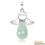 Pendentif "Ange Gardien" en Pierre Naturelle