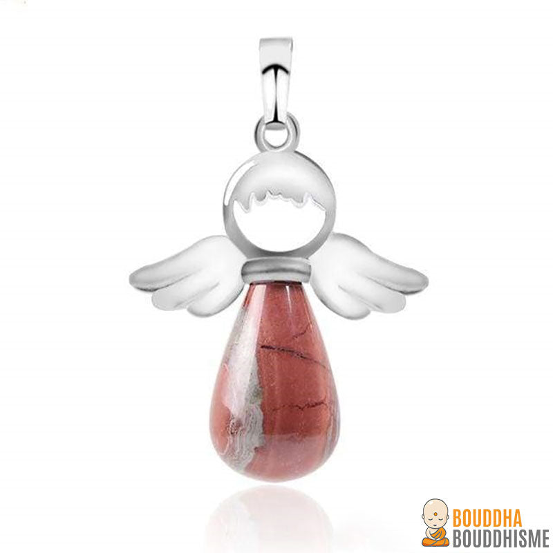 Pendentif "Ange Gardien" en Pierre Naturelle