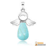 Pendentif "Ange Gardien" en Pierre Naturelle