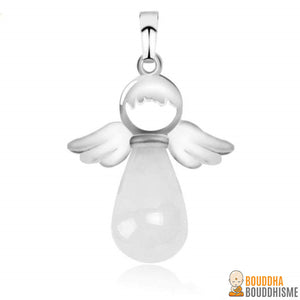 Pendentif "Ange Gardien" en Pierre Naturelle