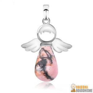 Pendentif "Ange Gardien" en Pierre Naturelle