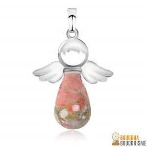 Pendentif "Ange Gardien" en Pierre Naturelle