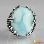 Bague "Beauté de l'Atlandide" en Larimar