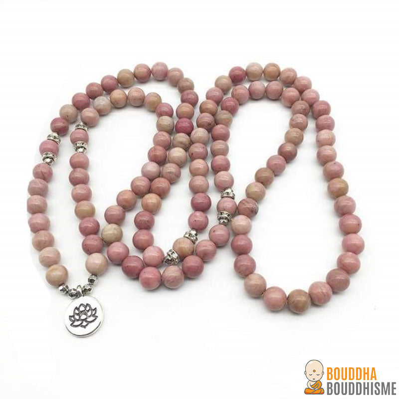 Bracelet Mala "Maîtrise des Emotions" en Rhodonite