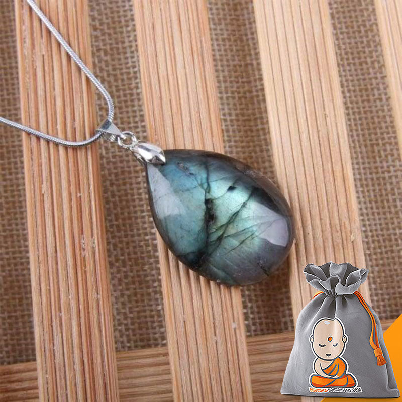 Collier et Pendentif "Harmonie et Protection" en Labradorite