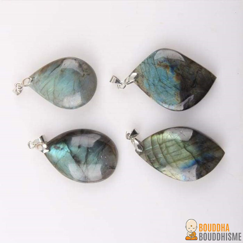 Collier et Pendentif "Harmonie et Protection" en Labradorite