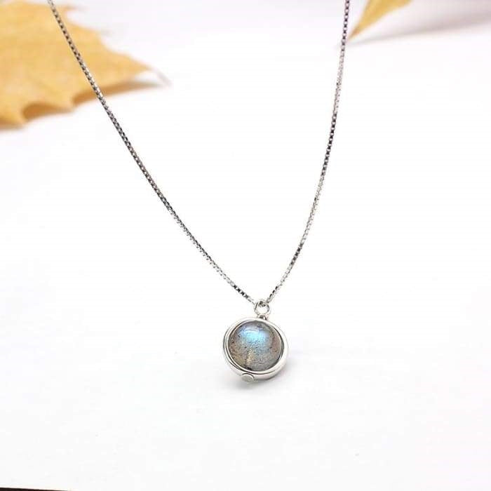 Collier "Labradorite Lumineuse" en Argent 925