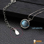 Collier "Labradorite Lumineuse" en Argent 925