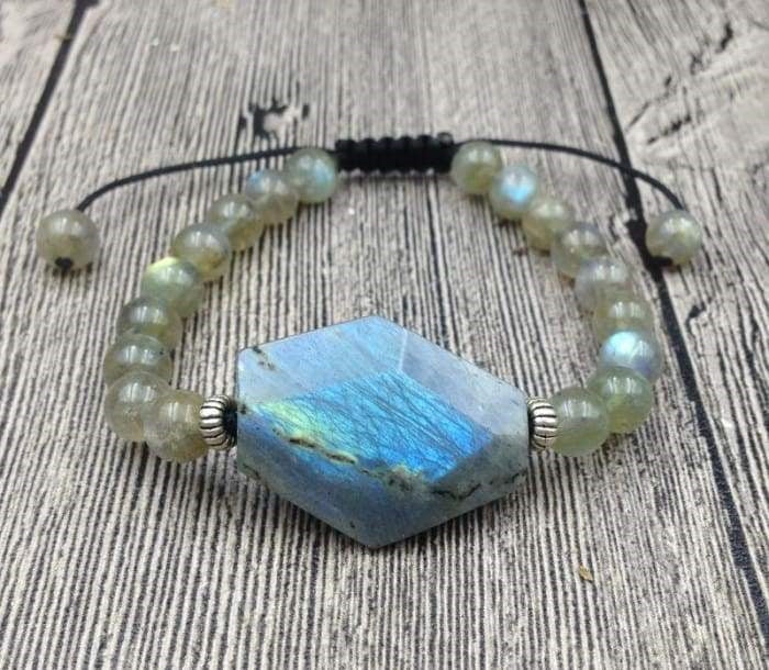 Bracelet "Protection Lumineuse" en Labradorite