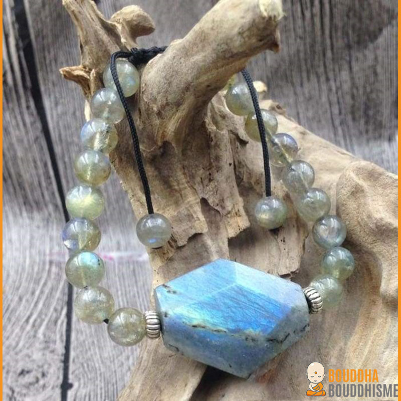 Bracelet "Protection Lumineuse" en Labradorite