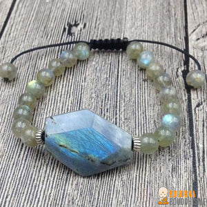 Bracelet "Protection Lumineuse" en Labradorite