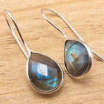 Boucles d'Oreilles "Protection Lumineuse" en Labradorite