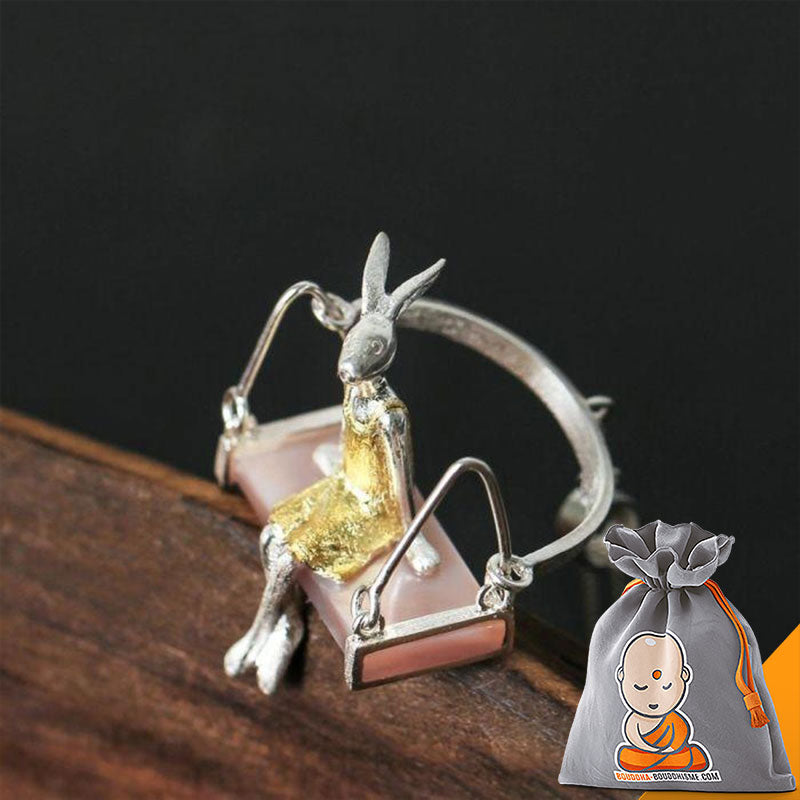 Pendentif "Douce Lapine" en Argent 925