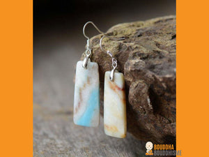 Boucles d'Oreilles "Paix Intérieure" en Amazonite