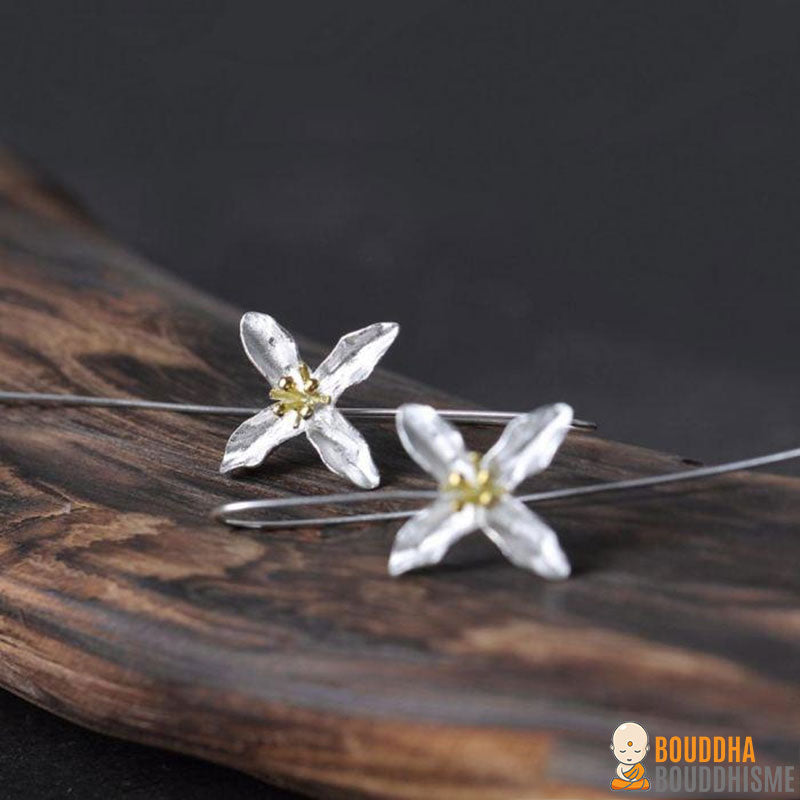 Boucles d'Oreilles "Fleurs du Printemps" en Argent 925