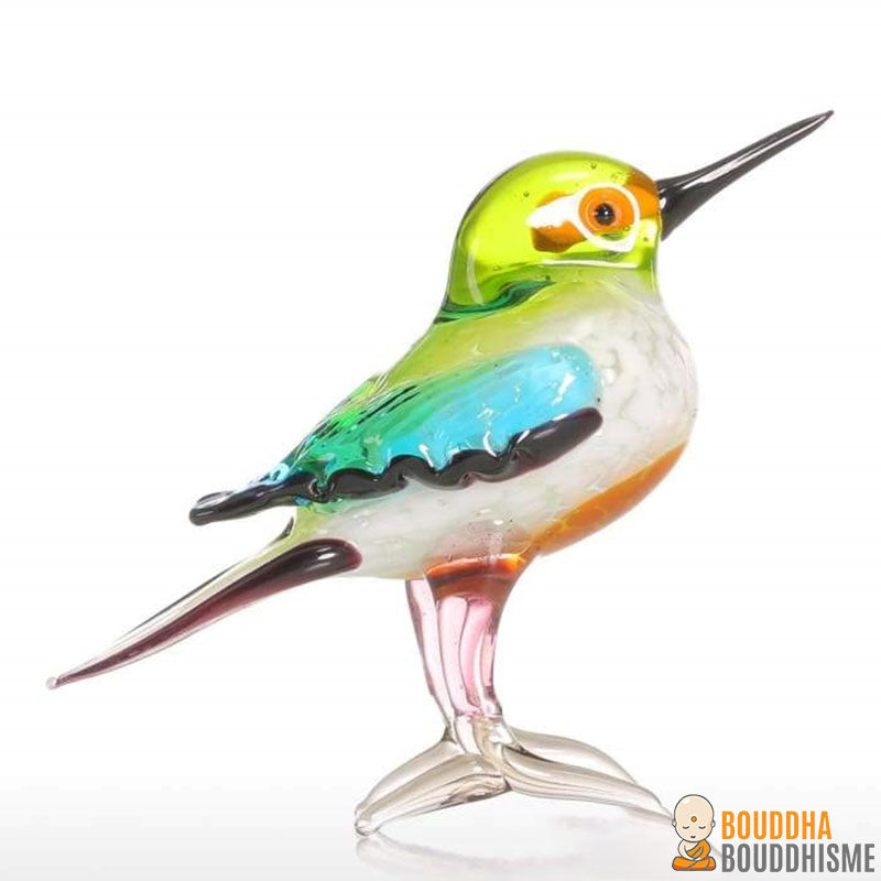 Colibri "Messager du Bonheur" en Verre