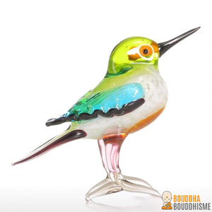 Colibri "Messager du Bonheur" en Verre