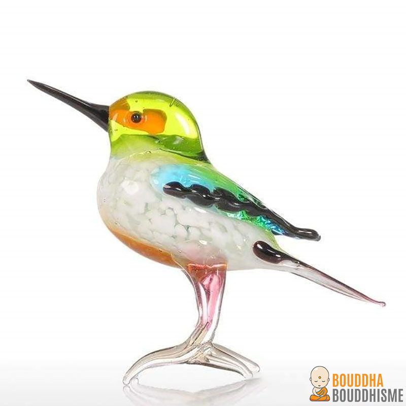 Colibri "Messager du Bonheur" en Verre