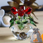 Bouquet de Roses Eternelles en Cristal