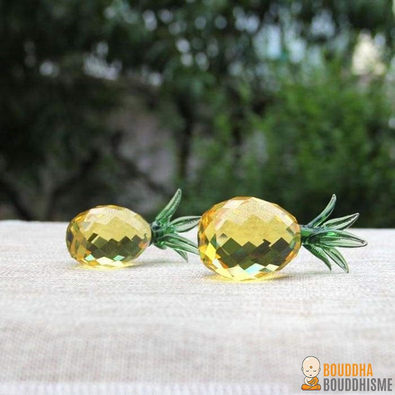 Ananas "Porte Bonheur" en Cristal