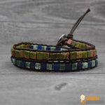 Bracelet Wrap "Bohème" en Pierres Naturelles - 6 couleurs disponibles