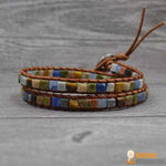 Bracelet Wrap "Bohème" en Pierres Naturelles - 6 couleurs disponibles