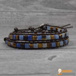 Bracelet Wrap "Bohème" en Pierres Naturelles - 6 couleurs disponibles