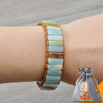 Bracelet Wrap "Arbre de Vie" en Amazonite