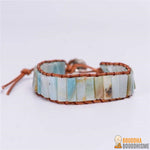 Bracelet Wrap "Arbre de Vie" en Amazonite