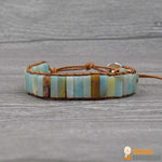 Bracelet Wrap "Arbre de Vie" en Amazonite