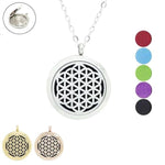 Pendentif "Fleur de Vie" Diffuseur d'Huile Essentielle - 3 couleurs disponibles