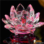 Fleur de Lotus en Cristal "Feng Shui" - 8 couleurs disponibles