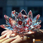 Fleur de Lotus en Cristal "Feng Shui" - 8 couleurs disponibles