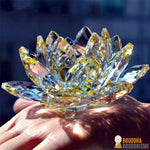 Fleur de Lotus en Cristal "Feng Shui" - 8 couleurs disponibles