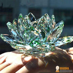 Fleur de Lotus en Cristal "Feng Shui" - 8 couleurs disponibles