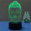 Lampe Led Hologramme "Tête de Bouddha"