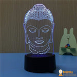 Lampe Led Hologramme "Tête de Bouddha"