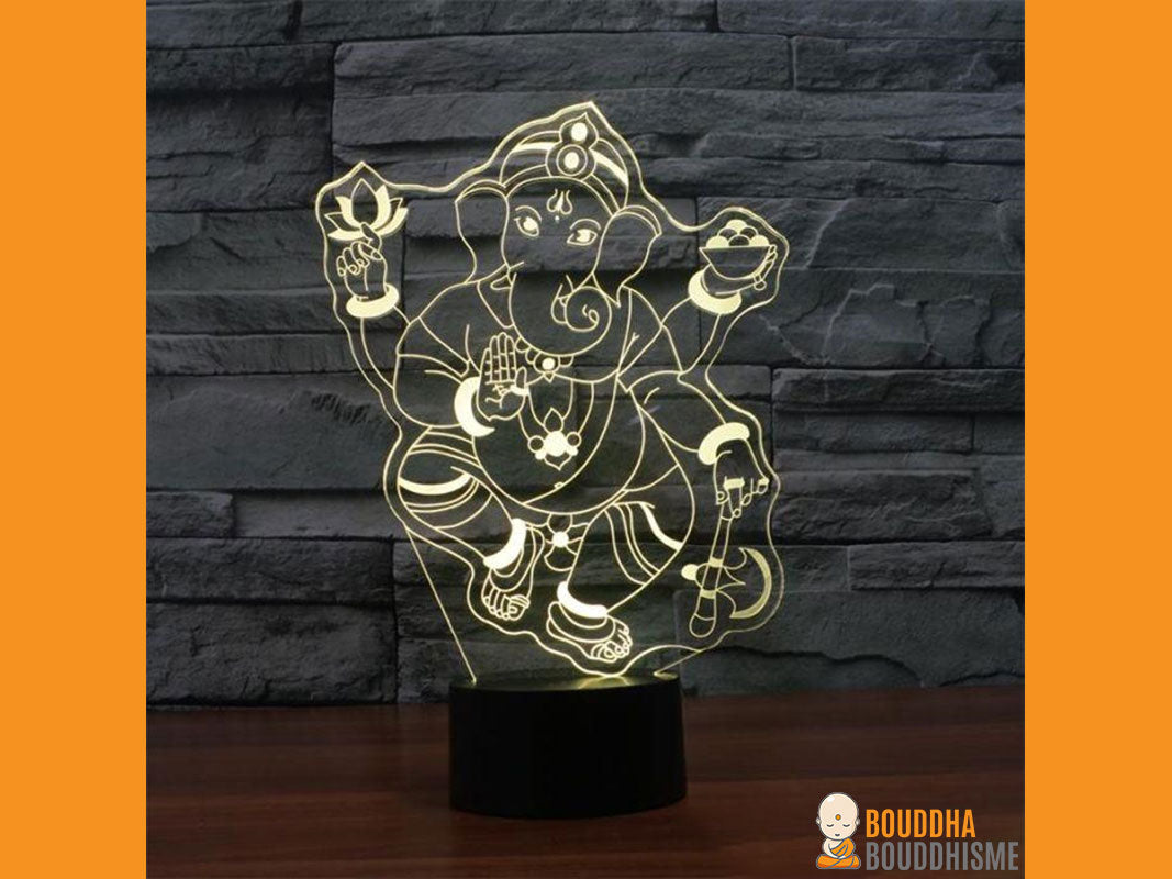 Lampe Led Hologramme "Ganesh"