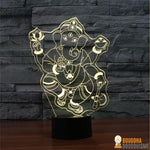 Lampe Led Hologramme "Ganesh"