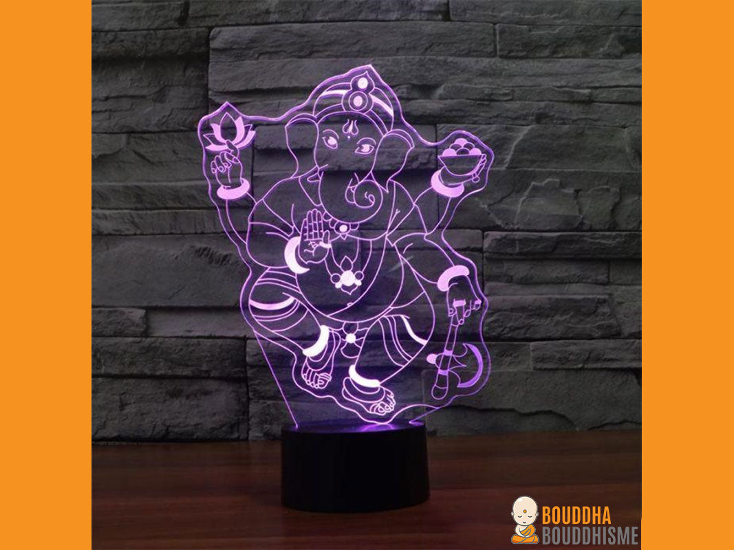 Lampe Led Hologramme "Ganesh"