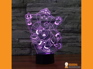 Lampe Led Hologramme "Ganesh"