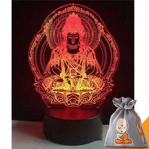 Lampe Led Hologramme "Bouddha Méditation"